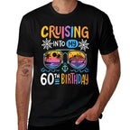 Cruising Into My 60th Birthday Party 60 Year Old Bday Cruise  Polyester Blend T-Shirt
