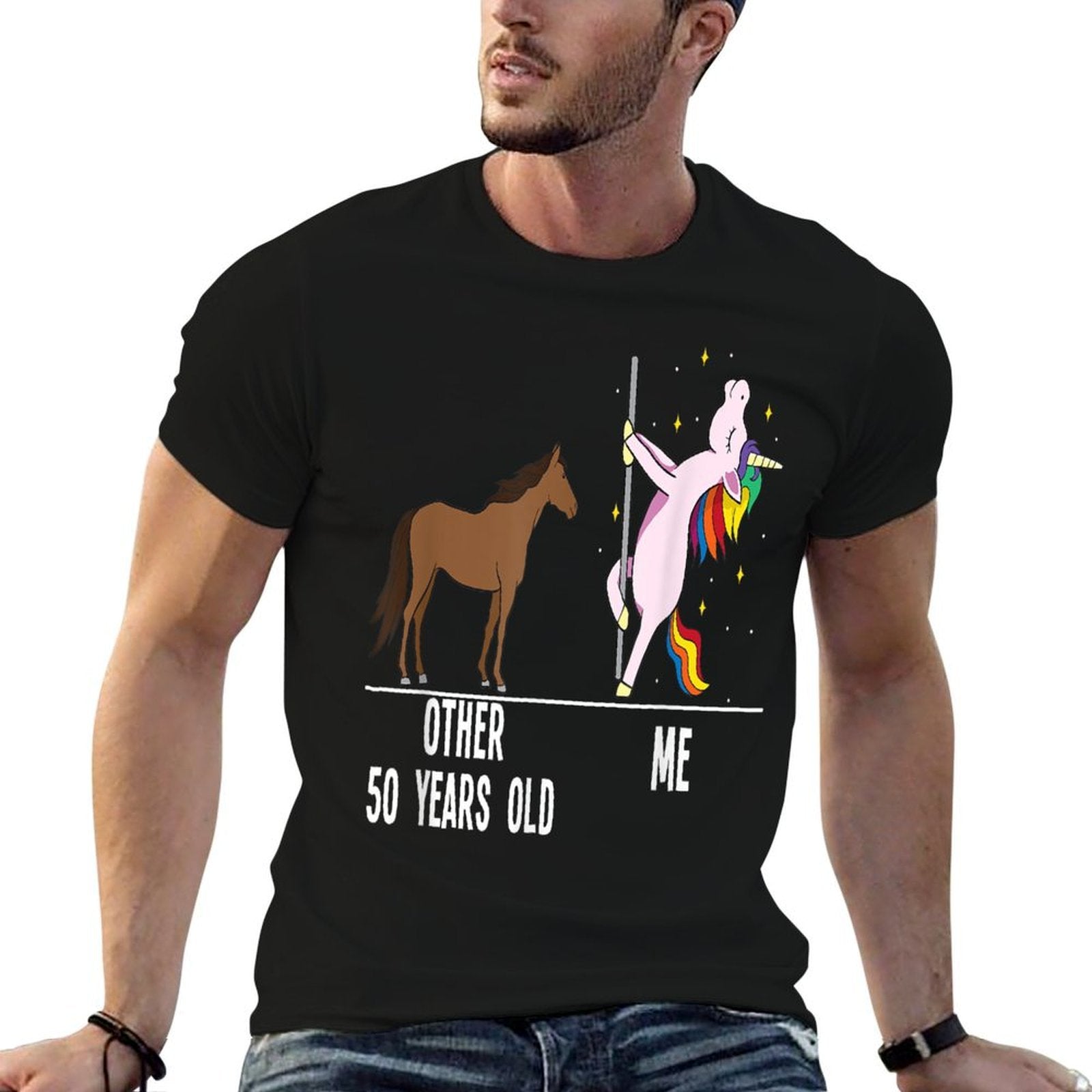 50th Birthday Unicorn Funny 50 Years Old Other Me Women  Classic T-Shirt