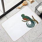 Quetzal - Vintage Japanese Style Quetzal  Versatile Bath Mat
