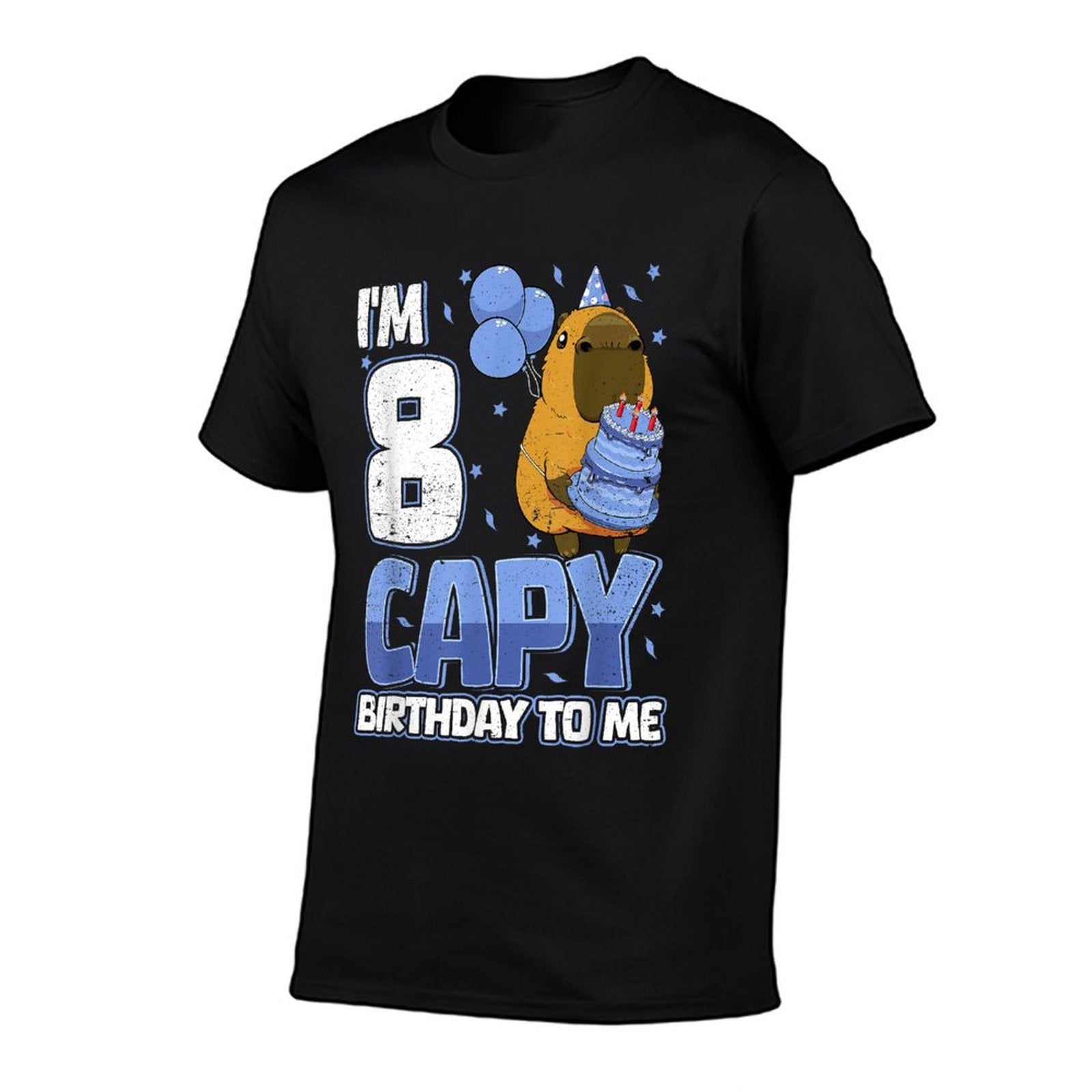 8 Years Capy Birthday to Me Boys 8th Birthday Capybara  Versatile T-Shirt