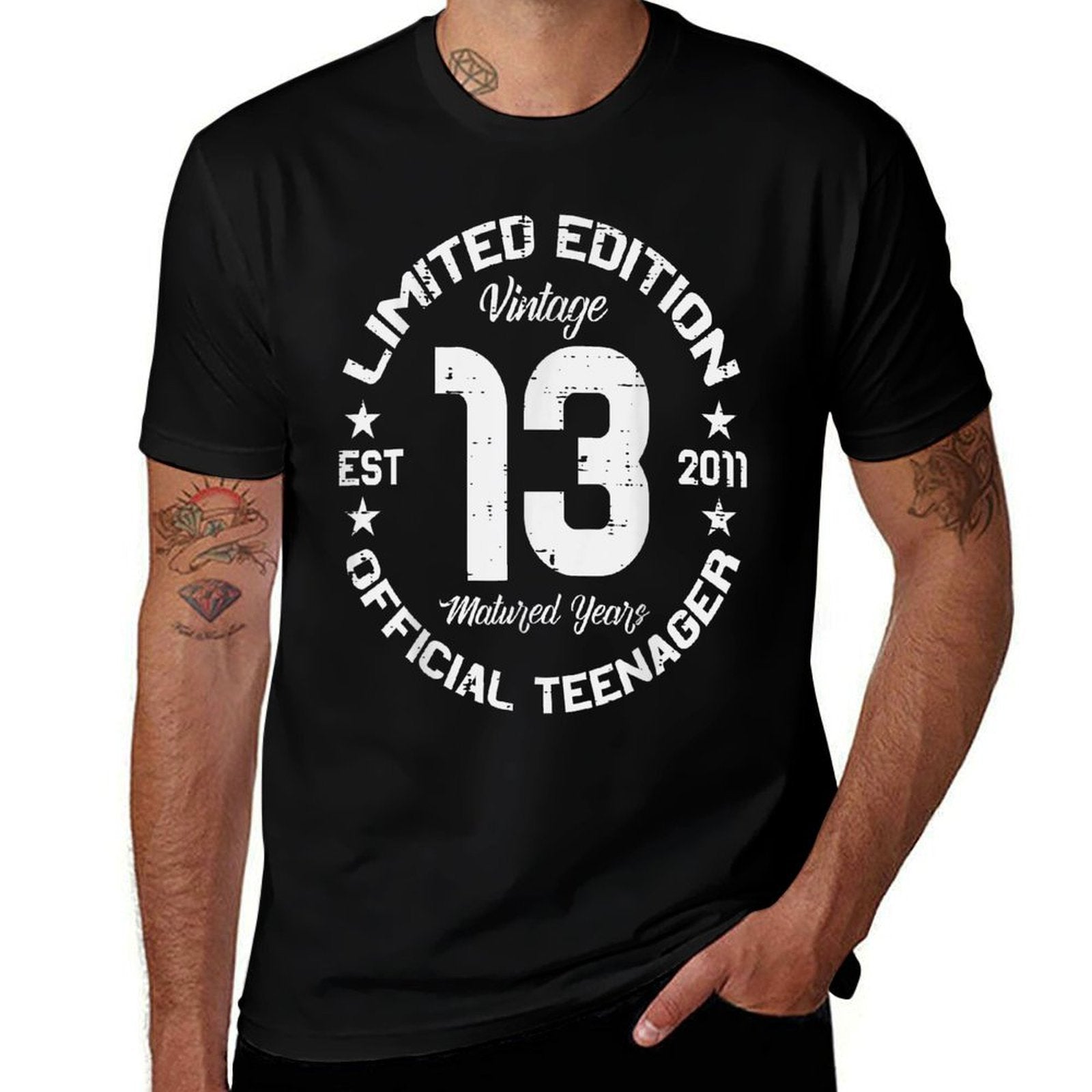 13 Limited Edition Officialnager 13th Birthday Bday Boys  Durable T-Shirt
