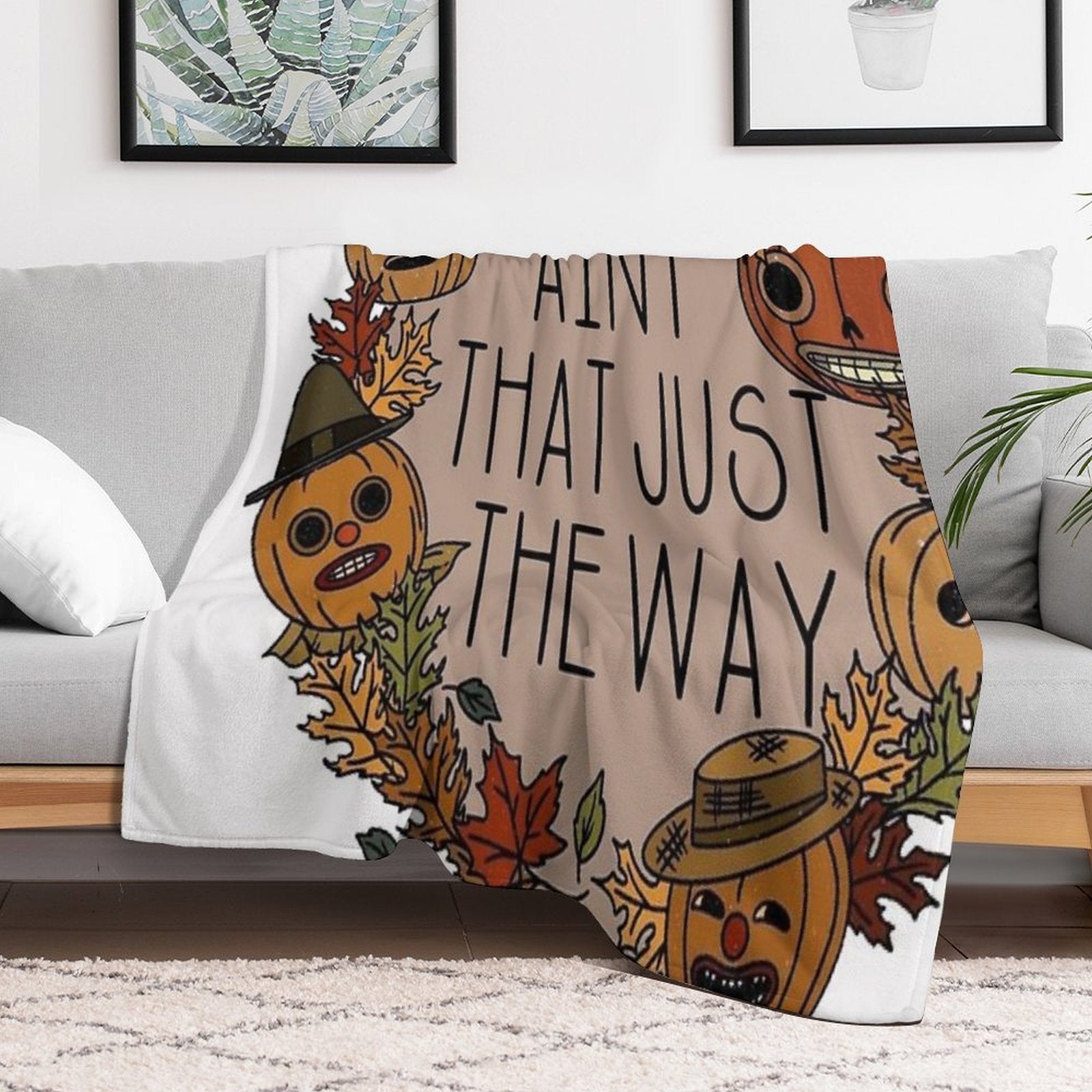 Ain't That Just The Way, over The Garden Wall Beast Sustainable Throw Blanket