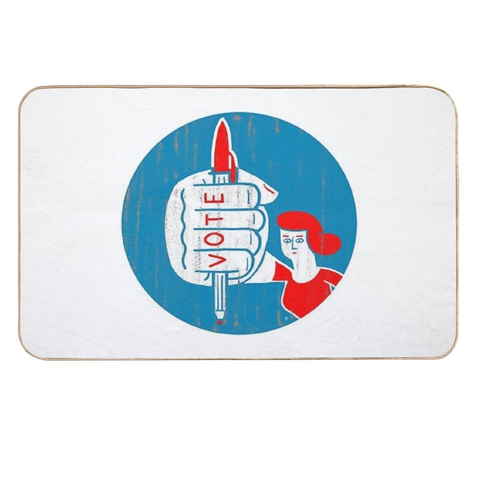Rise Up And Vote  Absorbent Bath Mat