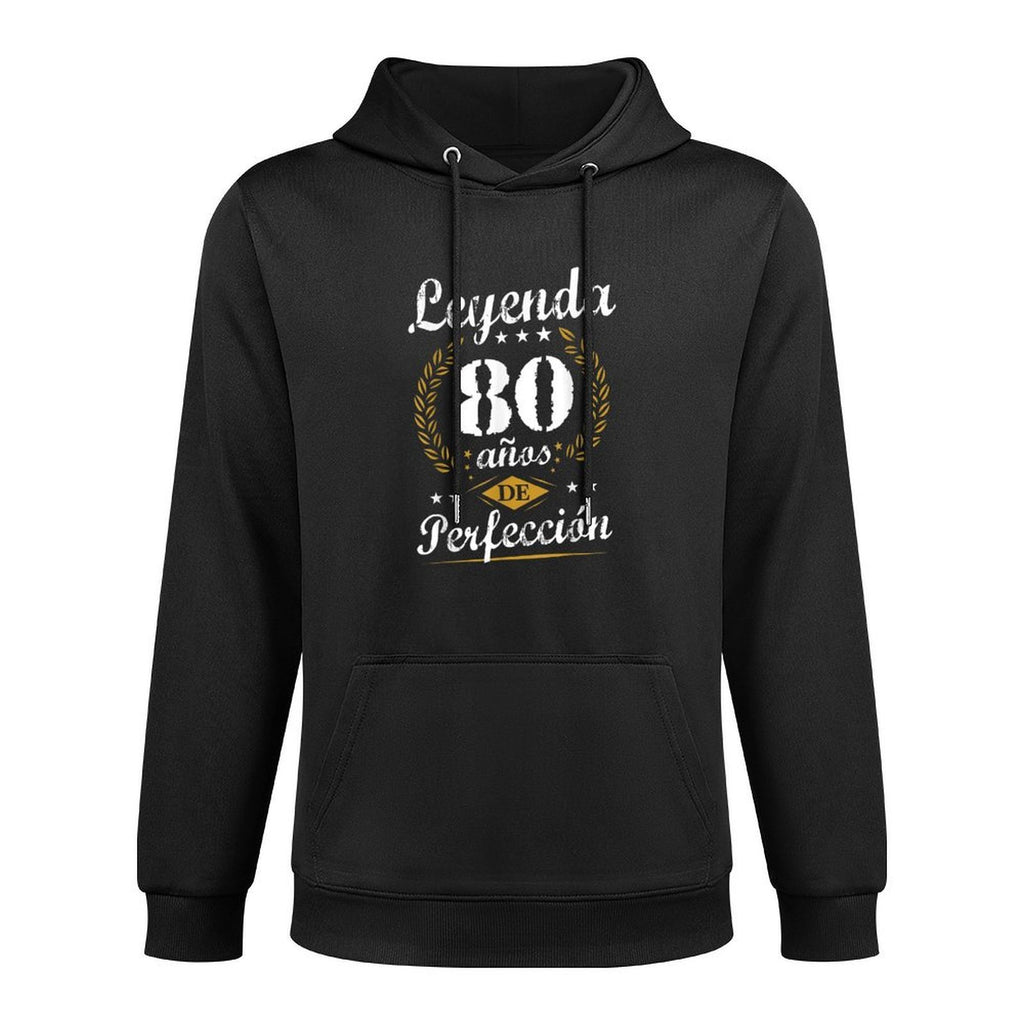 80th Birthday Legend 80 Years Of Perfection Spanish Adjustable Hood Hoodie