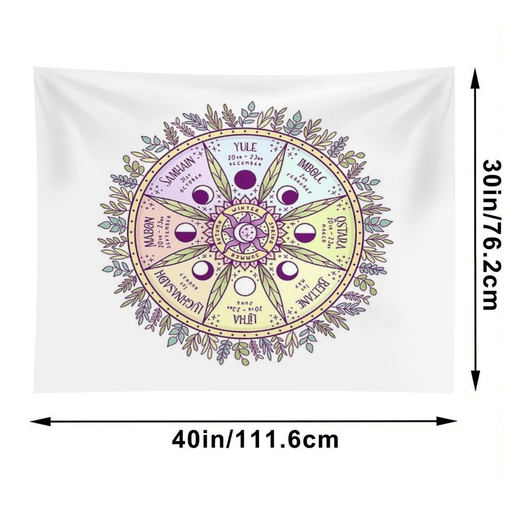 Wheel of The Year Tapestry