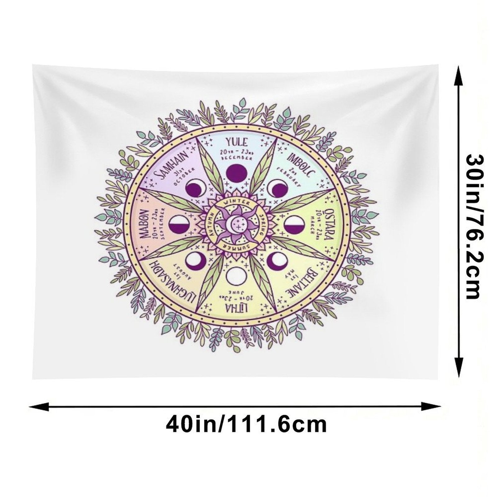 Wheel of The Year Tapestry