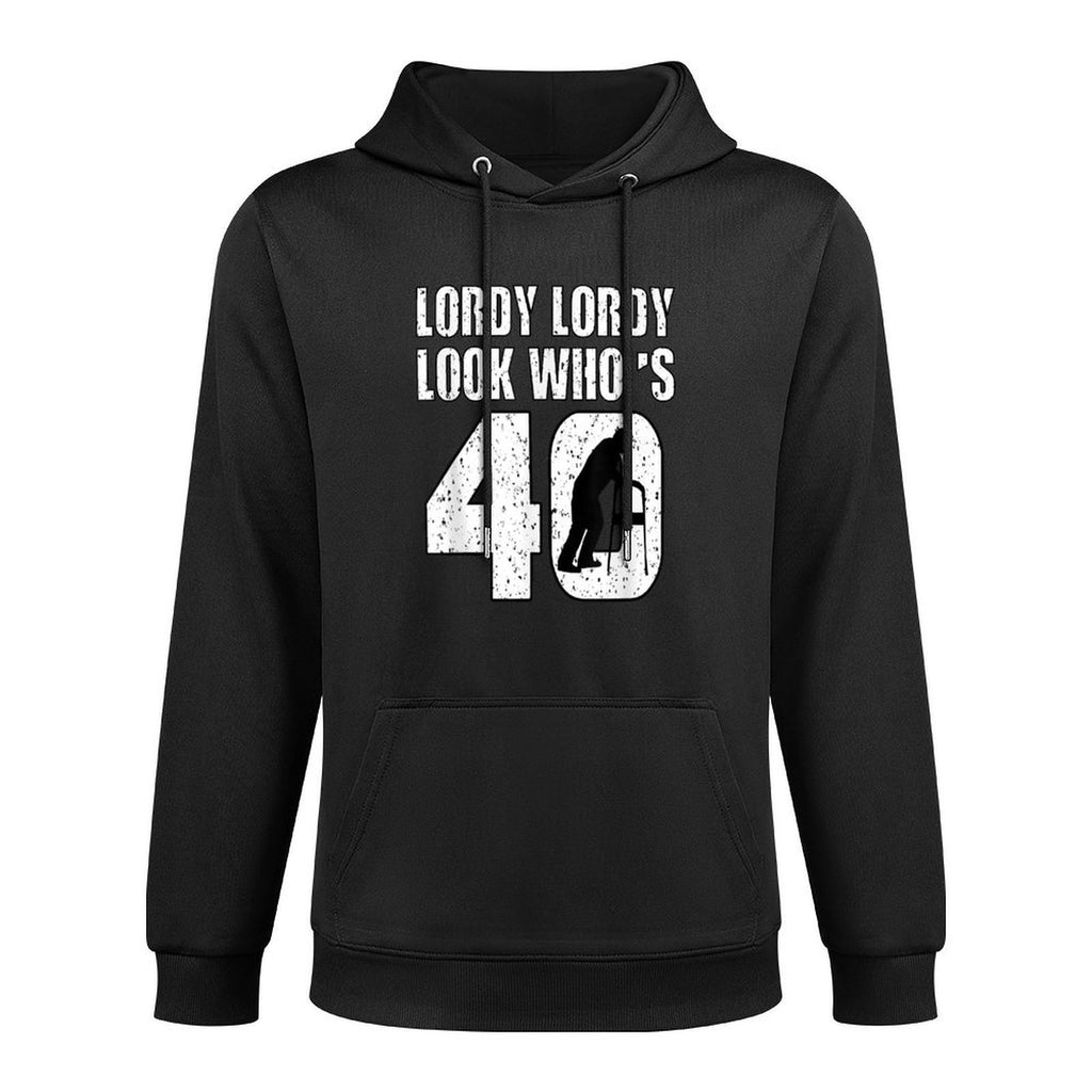 Lordy Lordy Look Who's 40 40th Birthday Gift Kangaroo Pocket Hoodie