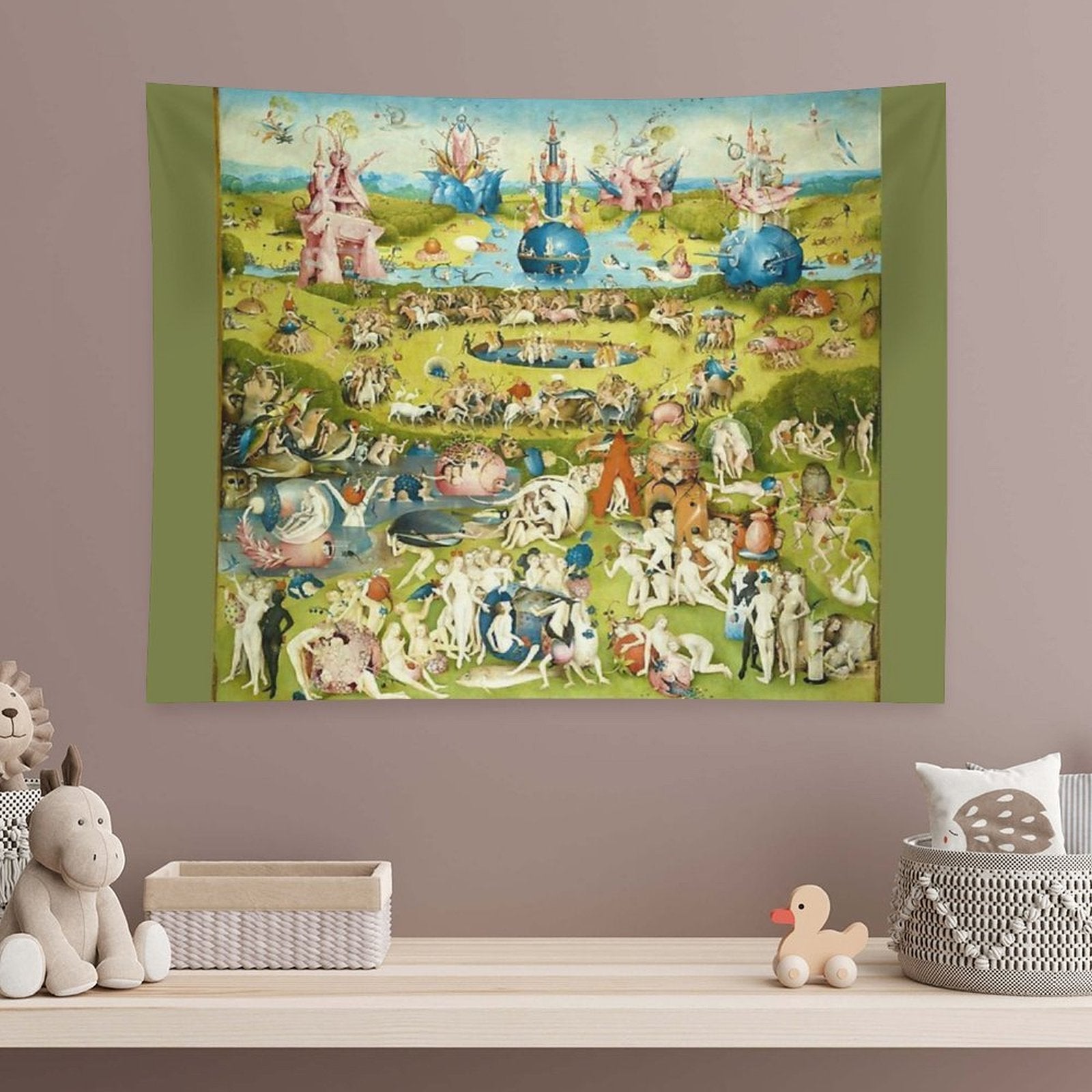 HD Garden of Earthly Delights, by Hieronymus Bosch HIGH DEFINITION Tapestry