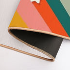 Let's Dance Retro Rainbow Text  Stain-Proof Bath Mat