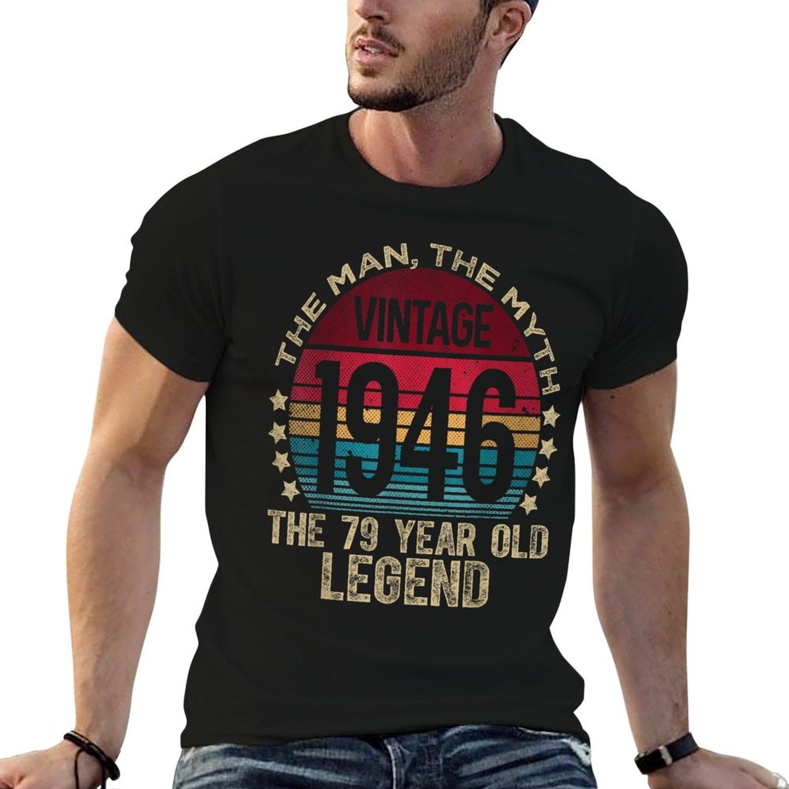 79 Year Old Gifts Vintage 1946 Limited Edition 79th Birthday  Summer-ready Fabric T-Shirt