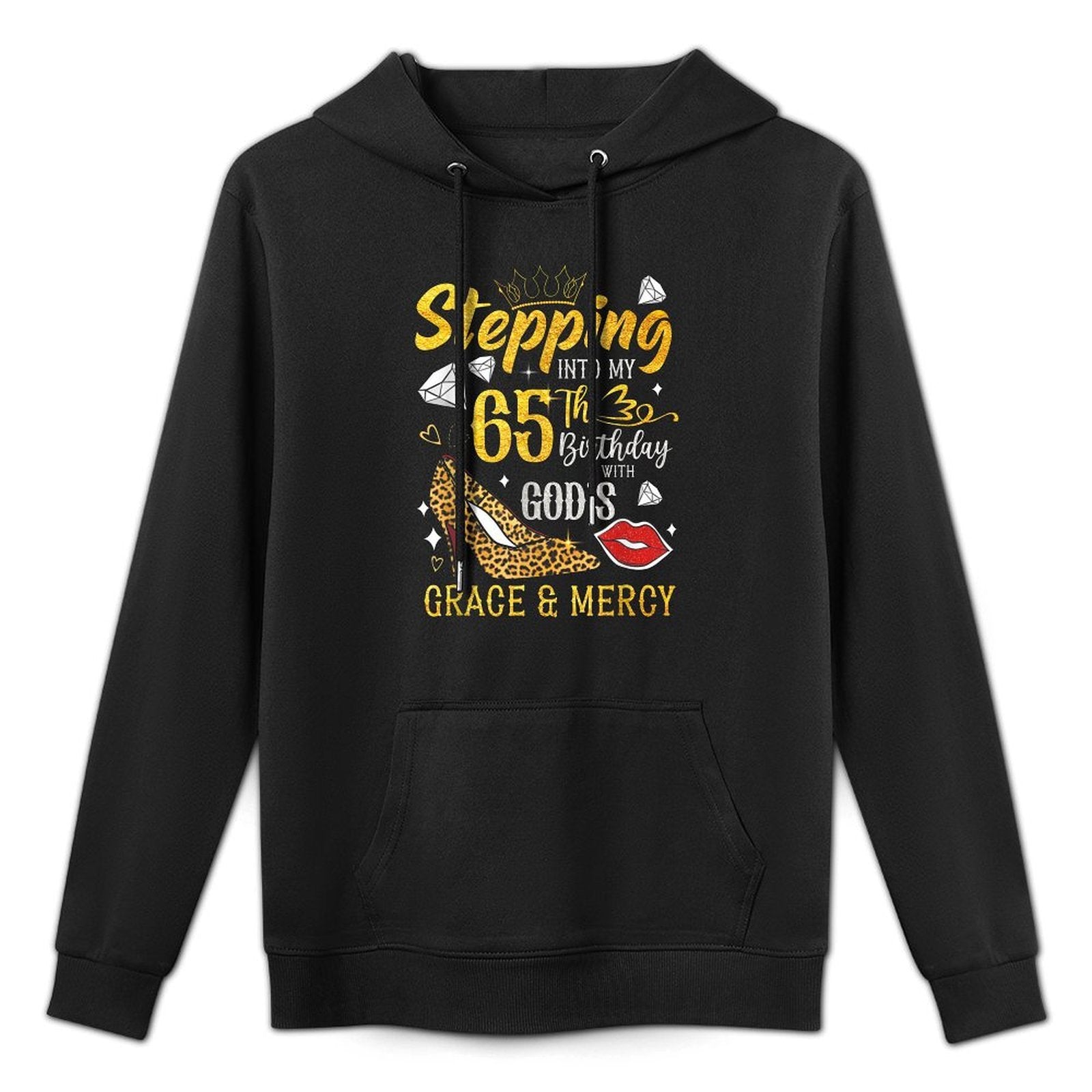 Stepping Into My 65th Birthday With God's Grace & Mercy Versatile Streetwear Hoodie