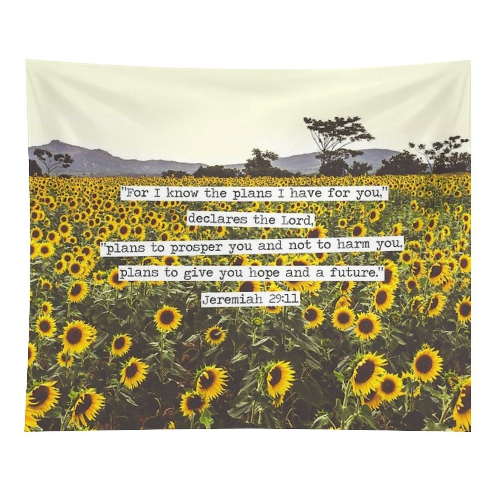 Jeremiah Sunflowers Tapestry