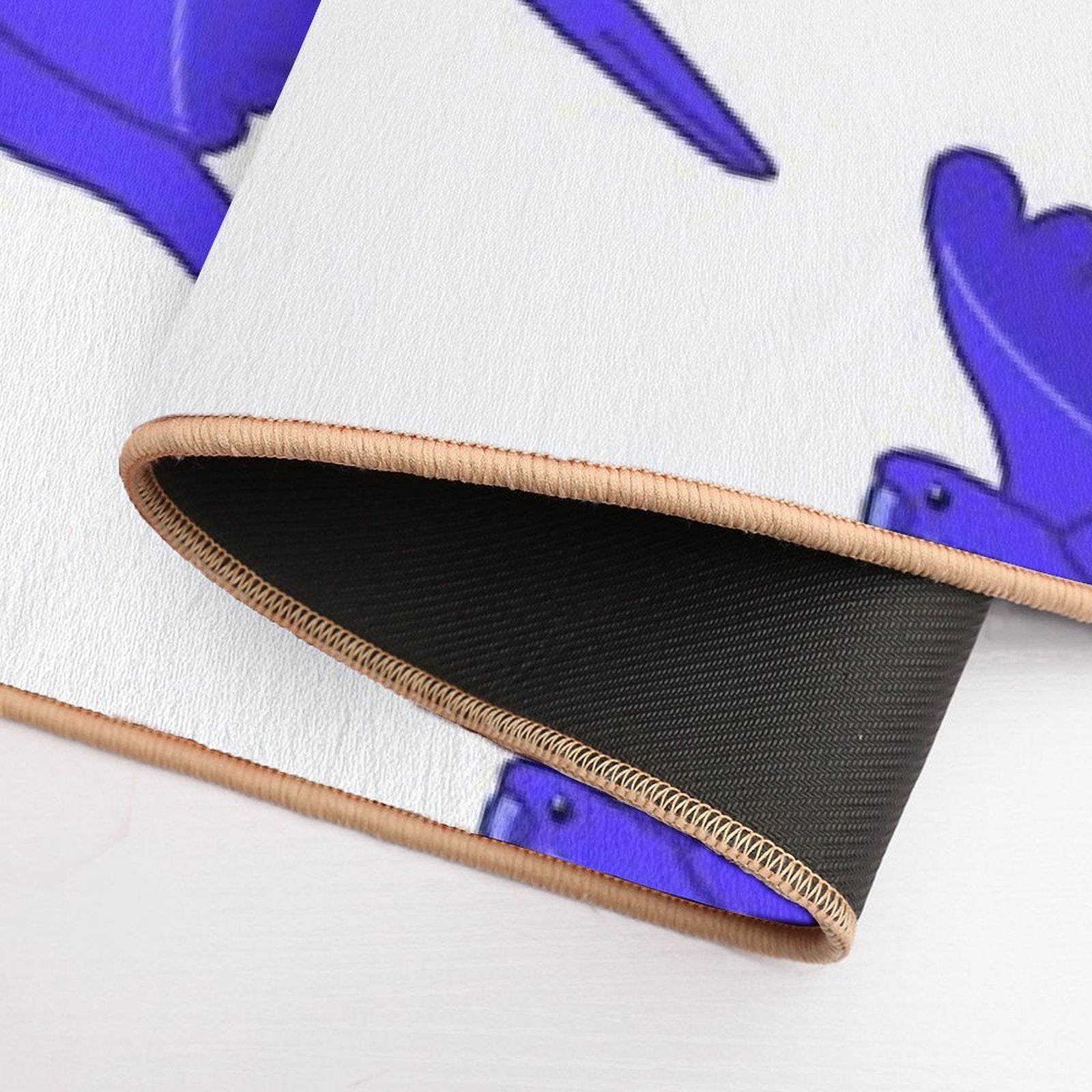 Blueberry As A Macaw Flying  Long-Lasting Bath Mat