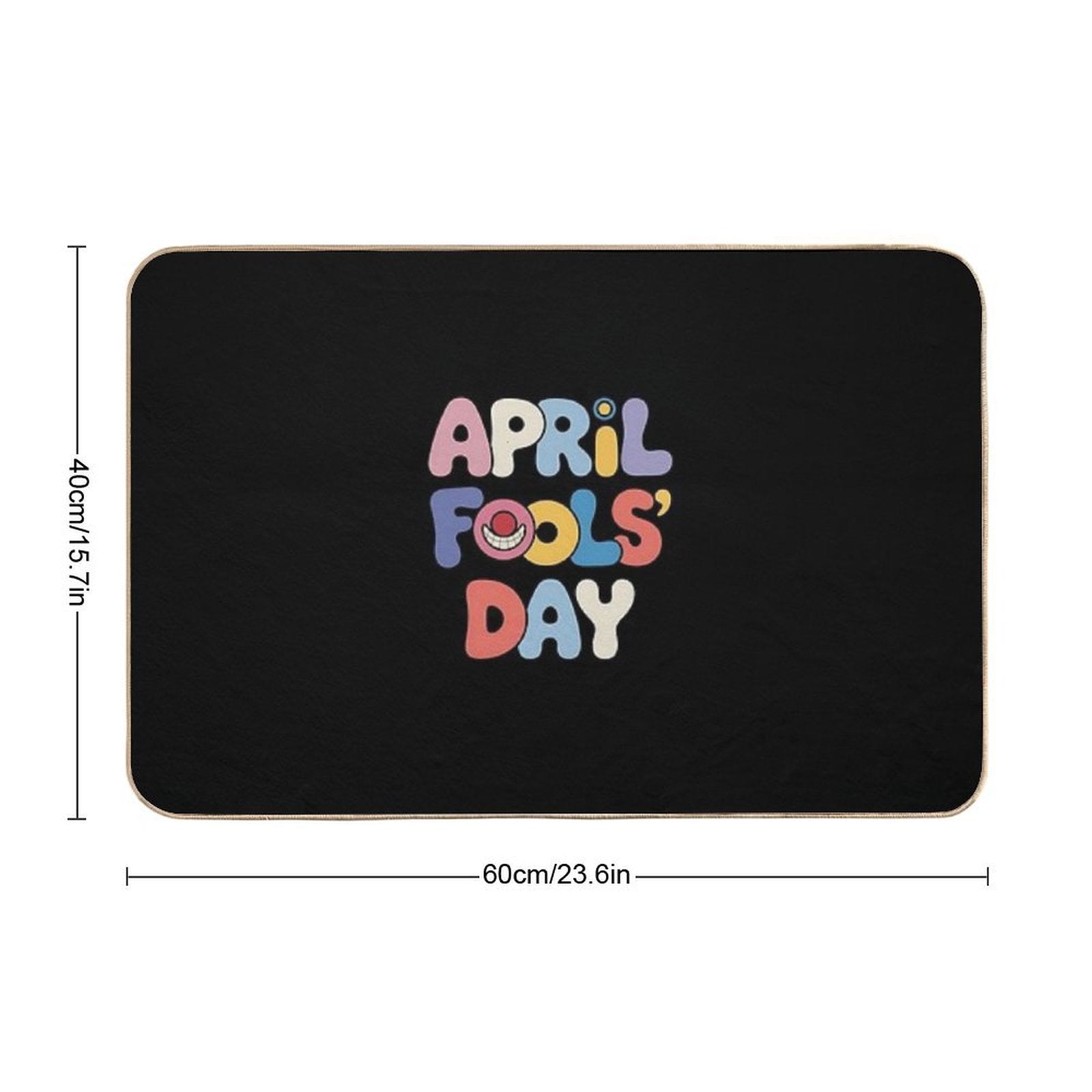 Happy April Fool's Day 1st April Fools Day 2025 Joke  Odorless Bath Mat