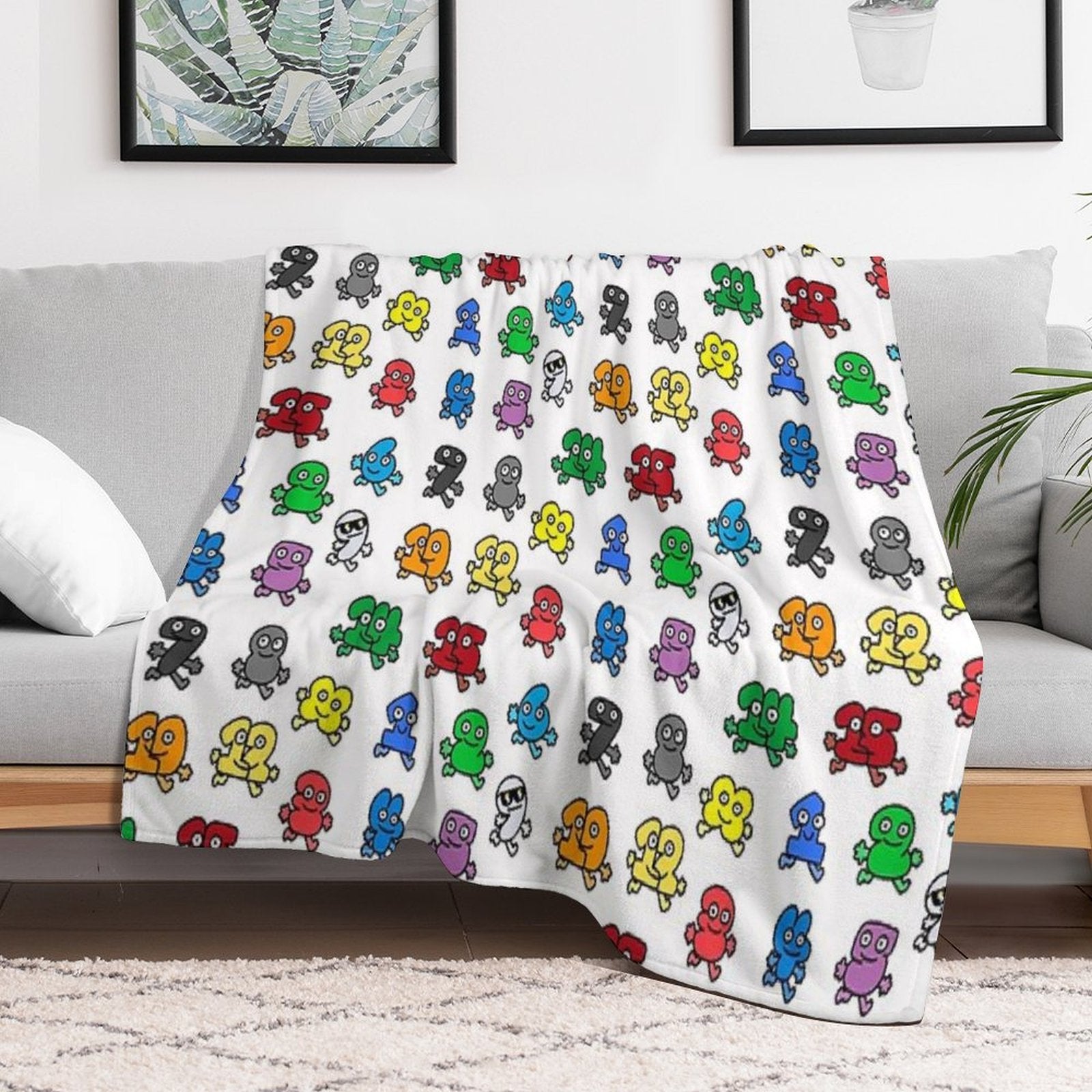 All Algebralien Pack BFDI Anti-pilling Throw Blanket