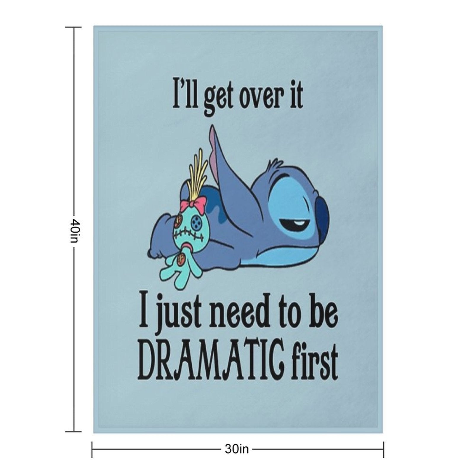 I'll Get Over It I Just Need To Be Dramatic First Multi-functional Throw Blanket