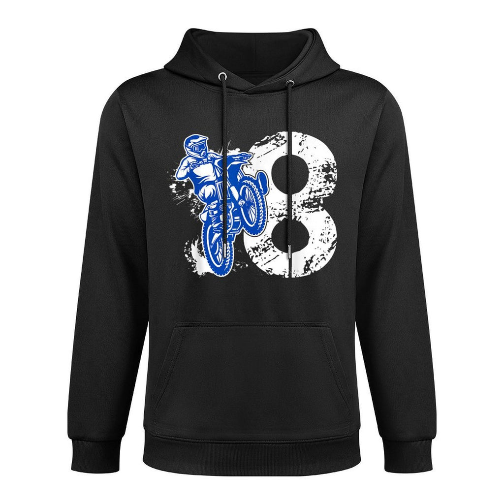 8th Birthday Party Dirt Bike Boy 8 Year Old Dirt Biker Easy Care Hoodie