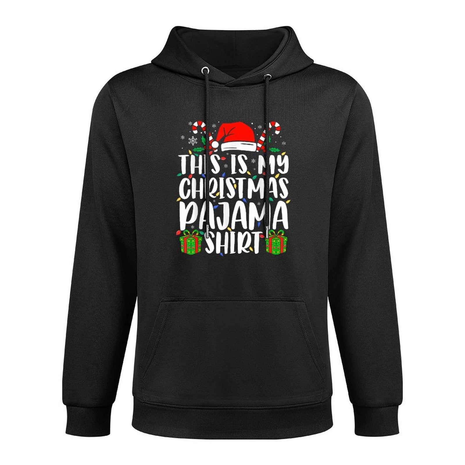 Christmas for Men Women This Is My Christmas Pajama Cotton-Polyester Blend Hoodie