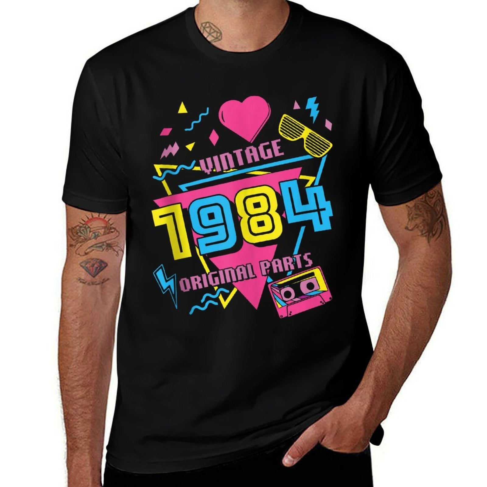 40th Birthday Vintage 1984 80's Vintage Retro I Love The 80s Comfortable T-Shirt