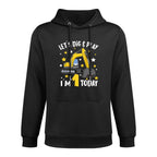 Kids Construction Truck 1st Birthday Boy 1 Bday Excavator Digger Customizable Surface Hoodie