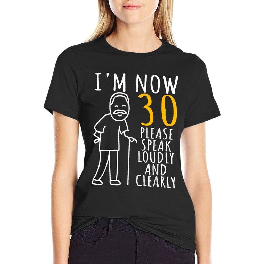 30th Birthday For Him  I&#39;m Now 30 Years Old  Cool BDay  Ribbed Collar T-Shirt