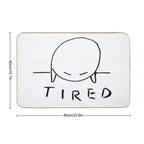 Tired  Dirt-Trapping Bath Mat