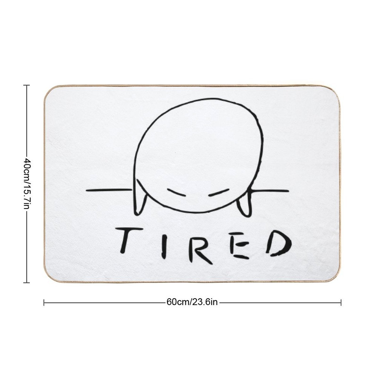 Tired  Dirt-Trapping Bath Mat