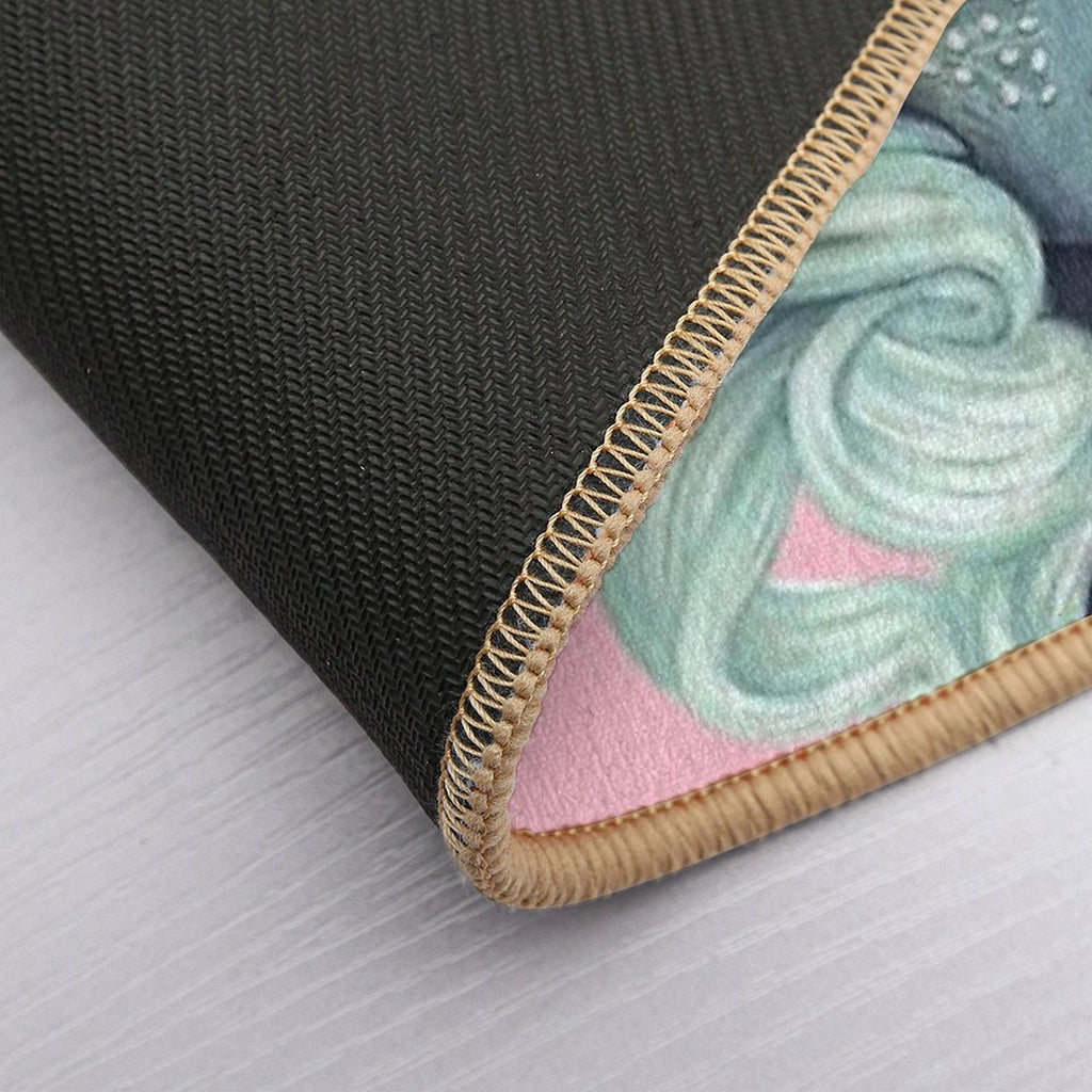 Tsuru Origami Girl  Multi-Purpose Bath Mat