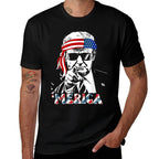 &#39;MERICA TRUMP Happy 4th Of July Trump American Flag  Eco-friendly Material T-Shirt