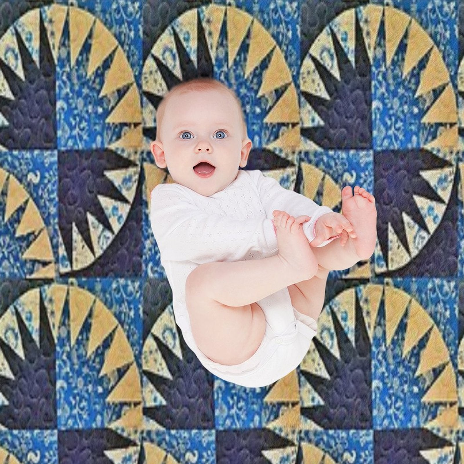 Patchwork Quilt Easy Care Throw Blanket