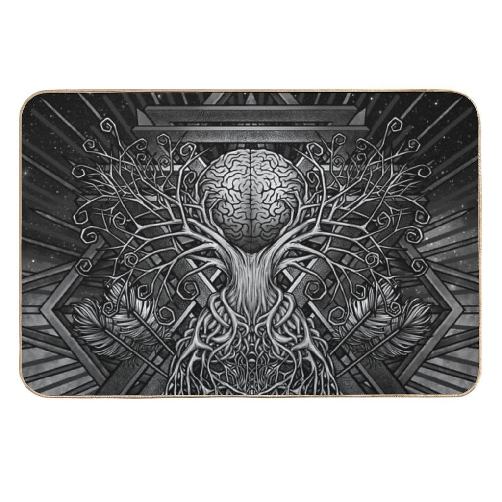 The Brain Tree of Intelligence  Long-Lasting Bath Mat