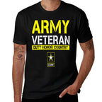 US ARMY VETERAN DUTY HONOR COUNTRY  Eco-friendly Material T-Shirt