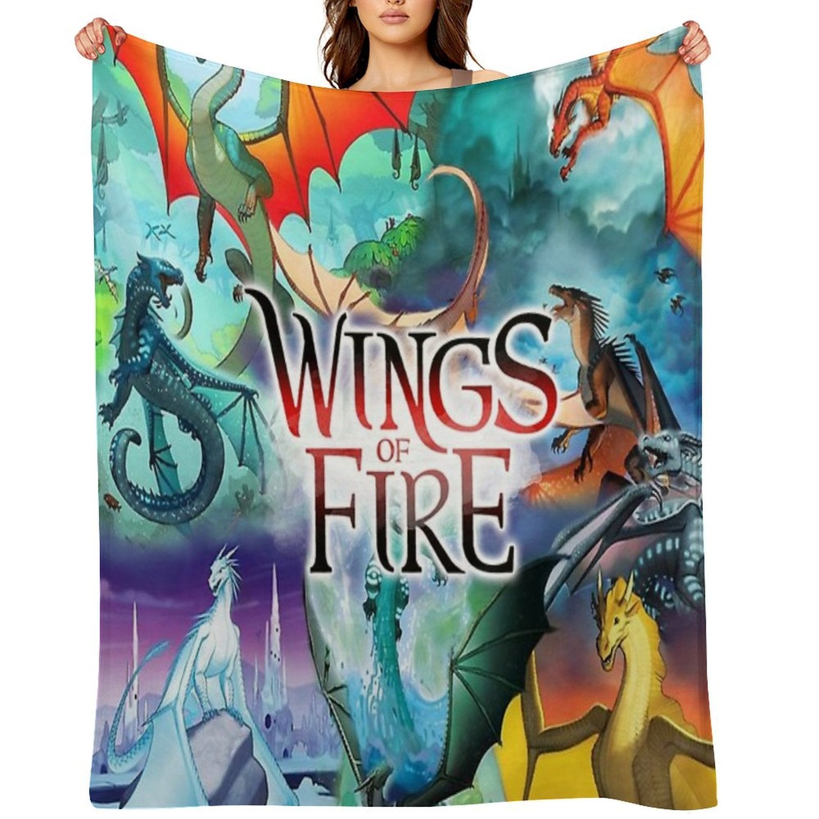 Wing of Fire All Dragon Compact Throw Blanket