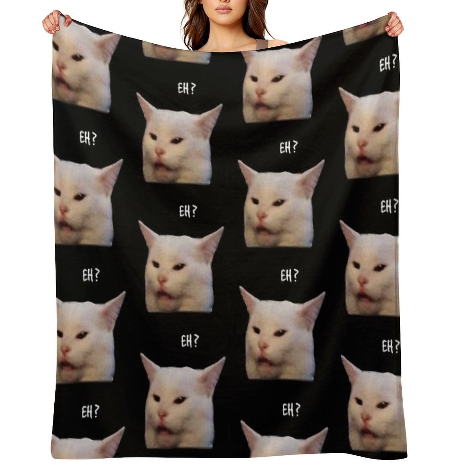 Smudge The Cat, Table Cat -funny Memes Anti-pilling Throw Blanket