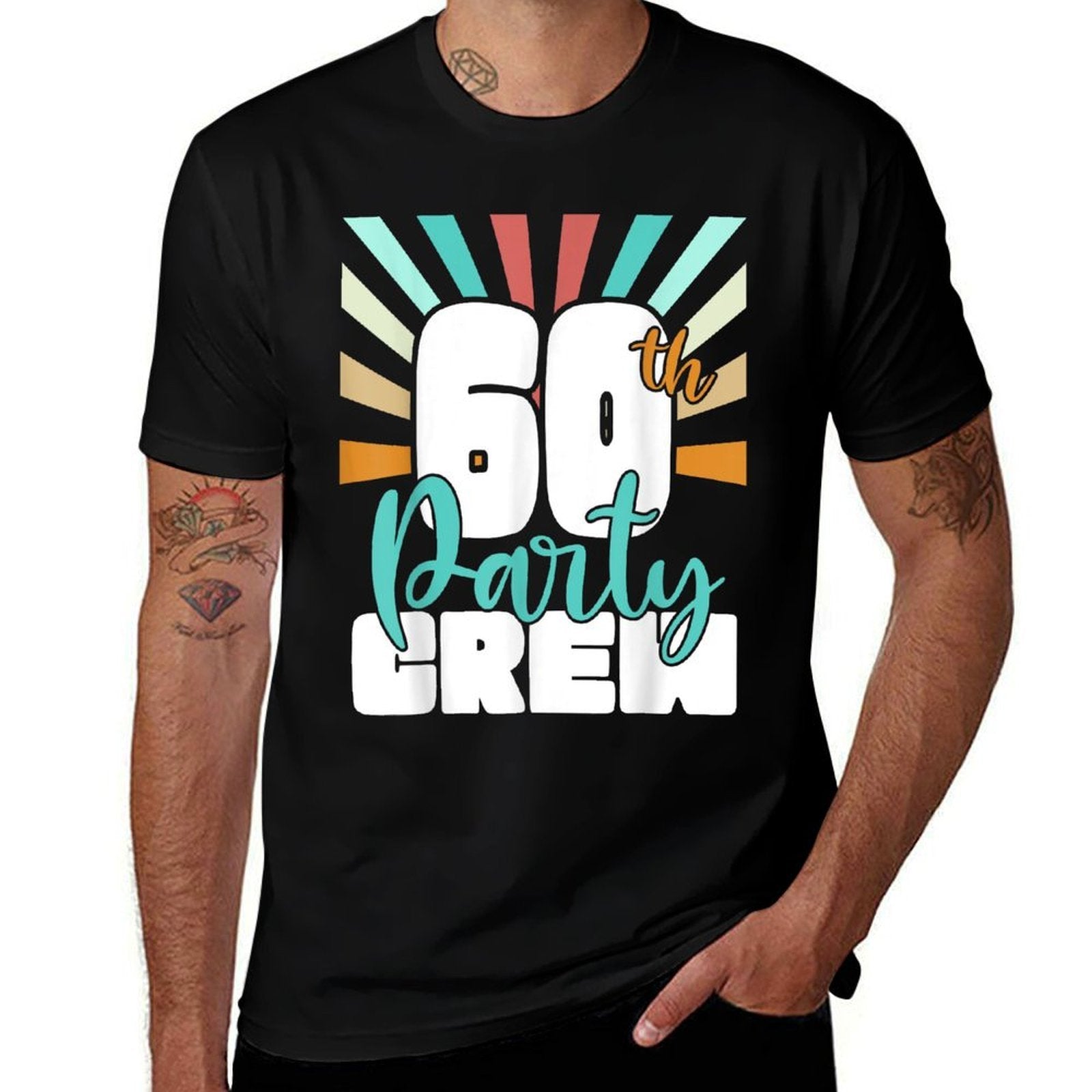 60th Party Crew Birthday Squad Funny 60 Year Old Birthday  Classic T-Shirt