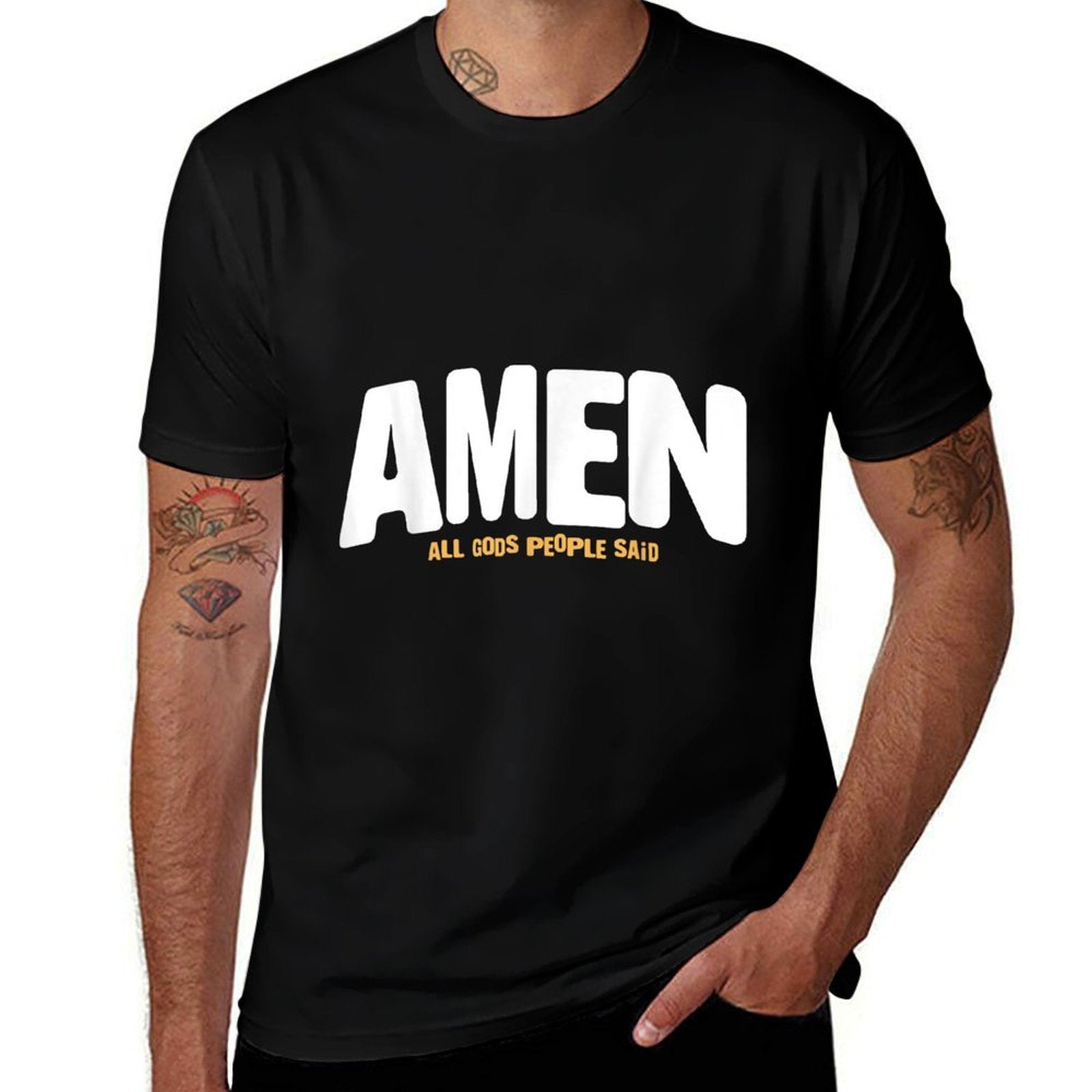 Amen  Trendy Pattern T-Shirt