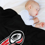 Haida Raven Shrink-resistant Throw Blanket