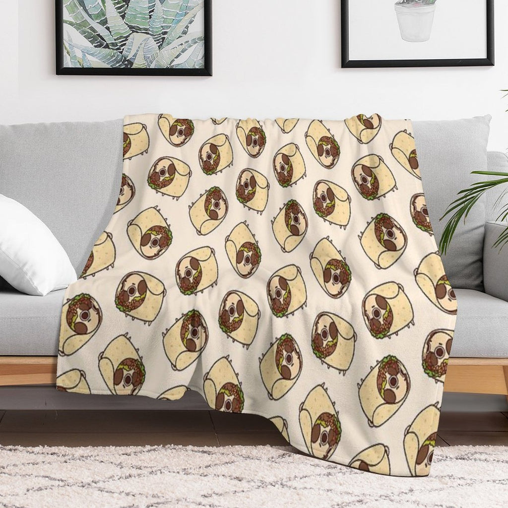 Burrito Puglie Anti-pilling Throw Blanket