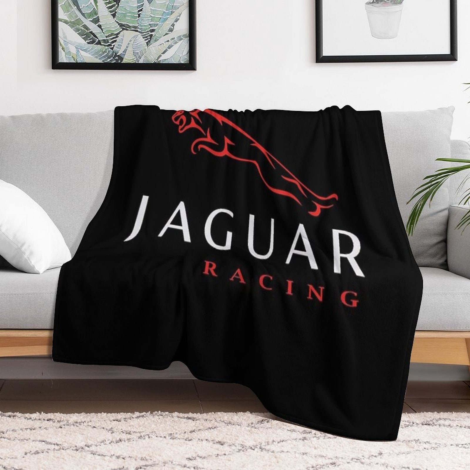 Serene Jaguar Cars Land Rover Logo BMeadows Shrink-resistant Throw Blanket