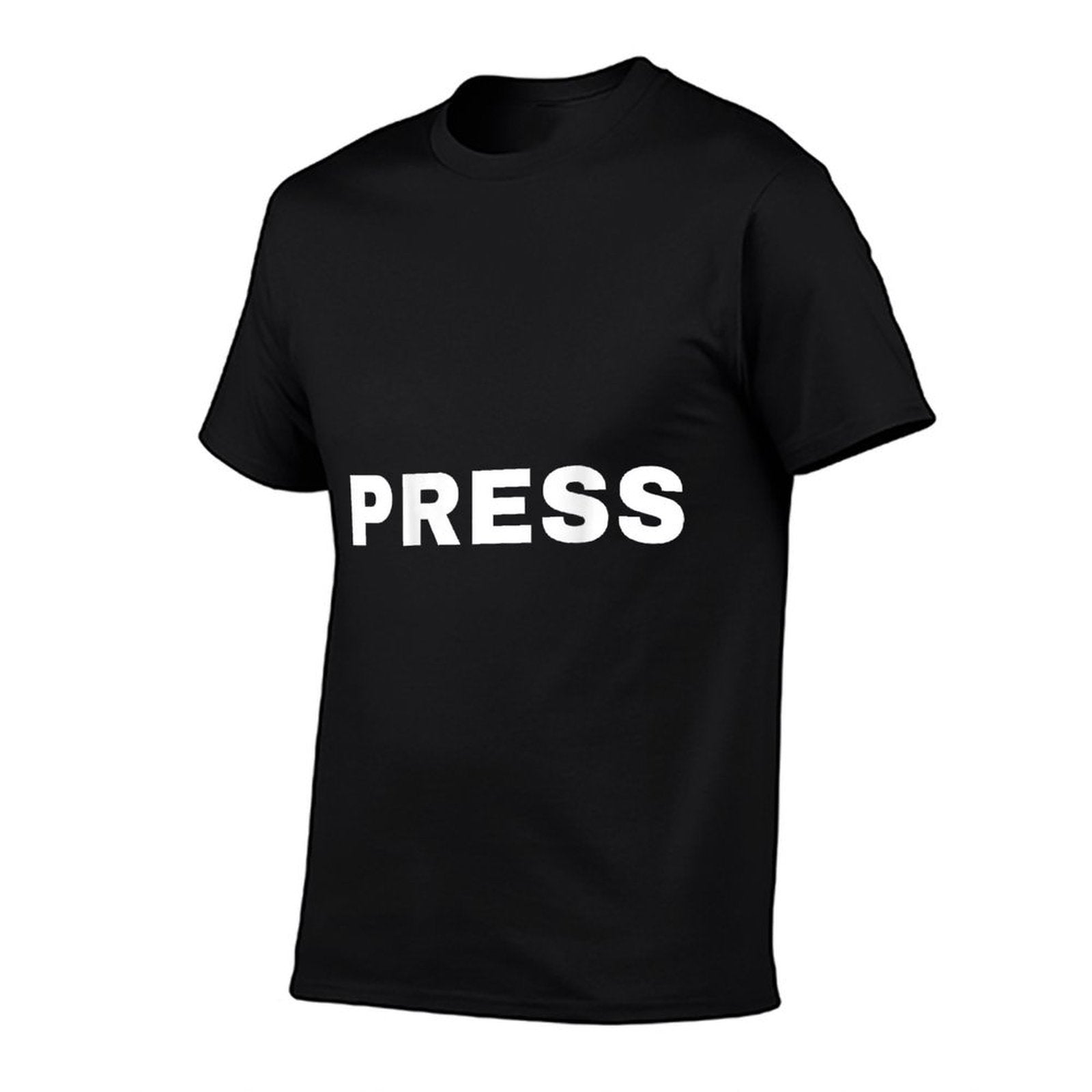 Back Side Print Press Journalist Reporter News Media TV  Lightweight T-Shirt