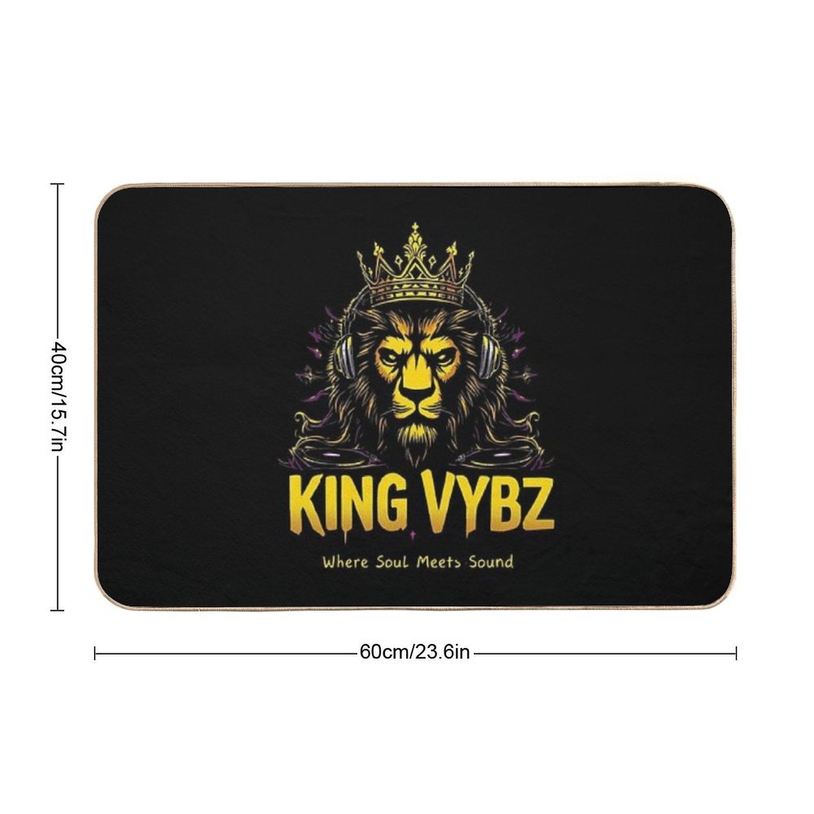 KING VYBZ Official Logo Durable Bath Mat