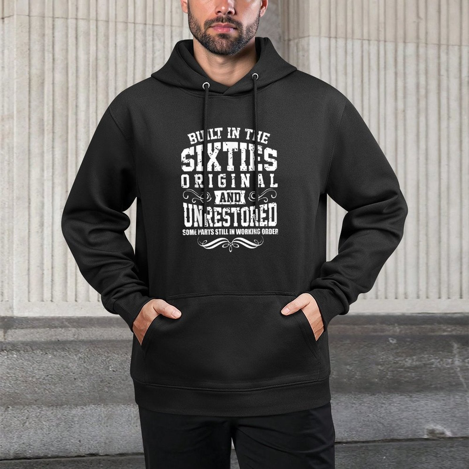 Built In The 60s Sixties Vintage Classic Funny 60th Birthday Unisex Design Hoodie