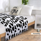 Cow Print Durable Throw Blanket