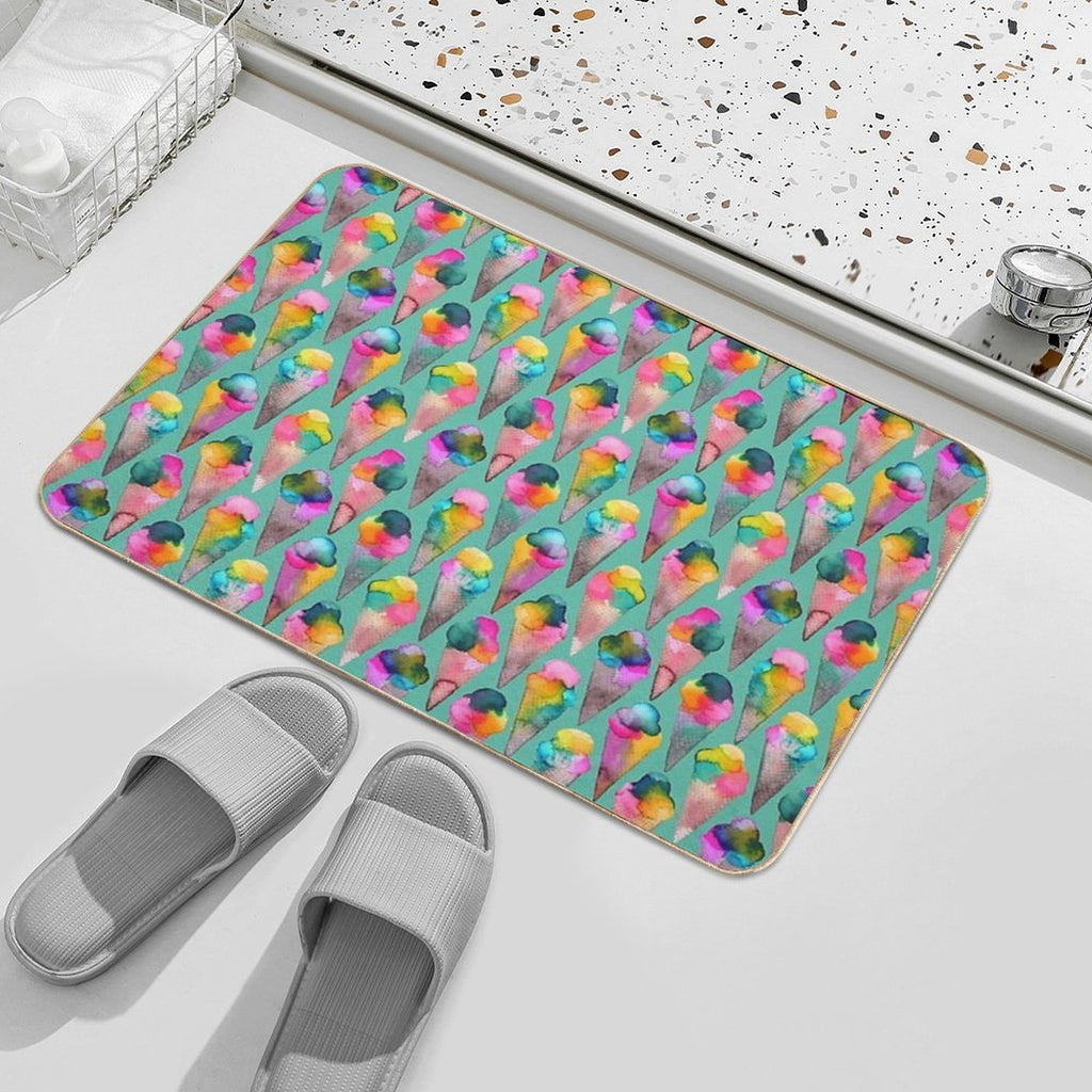 Ice Cream Cones  Non-Slip Bath Mat