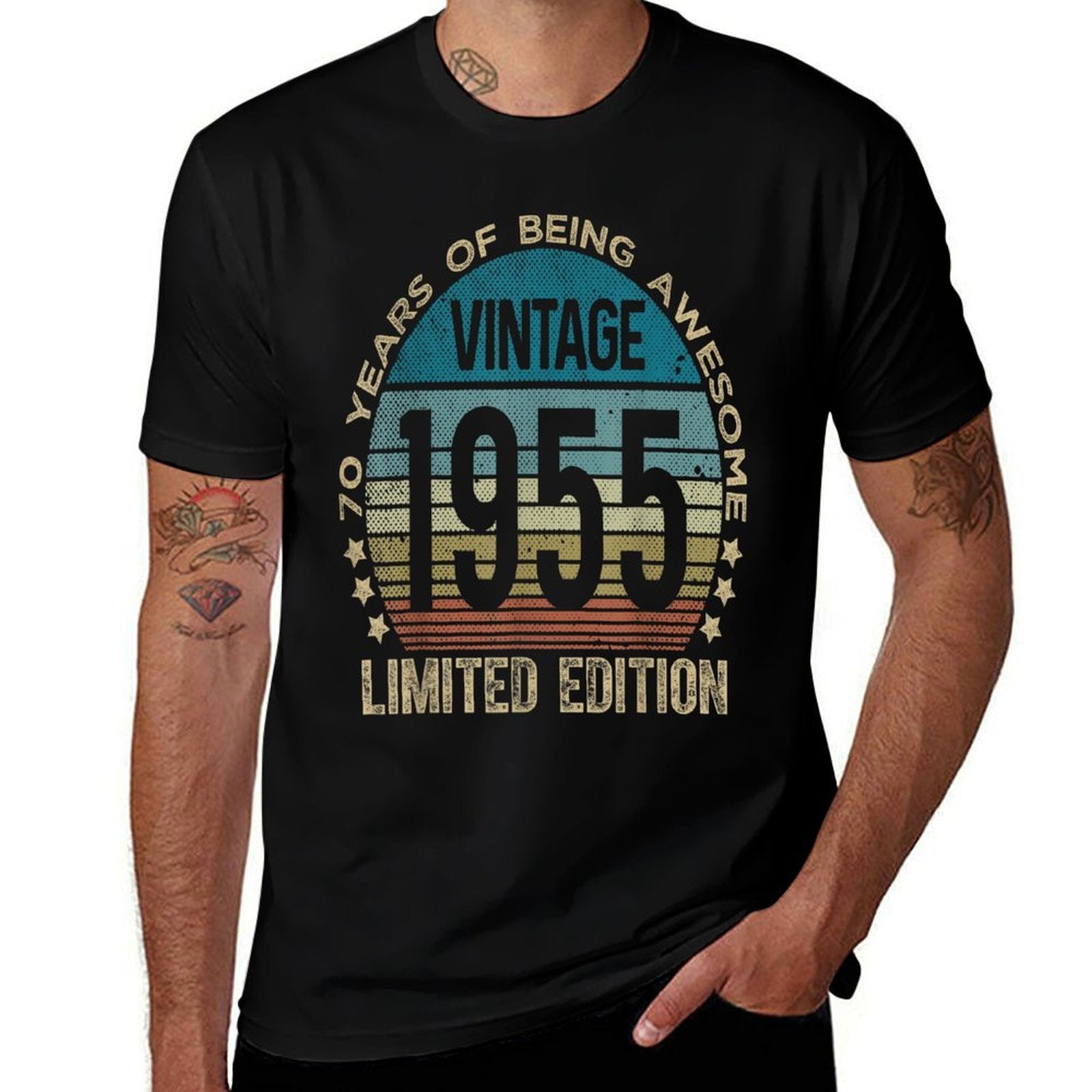 70 Year Old Gifts Vintage 1955 Limited Edition 70th Birthday Comfortable T-Shirt