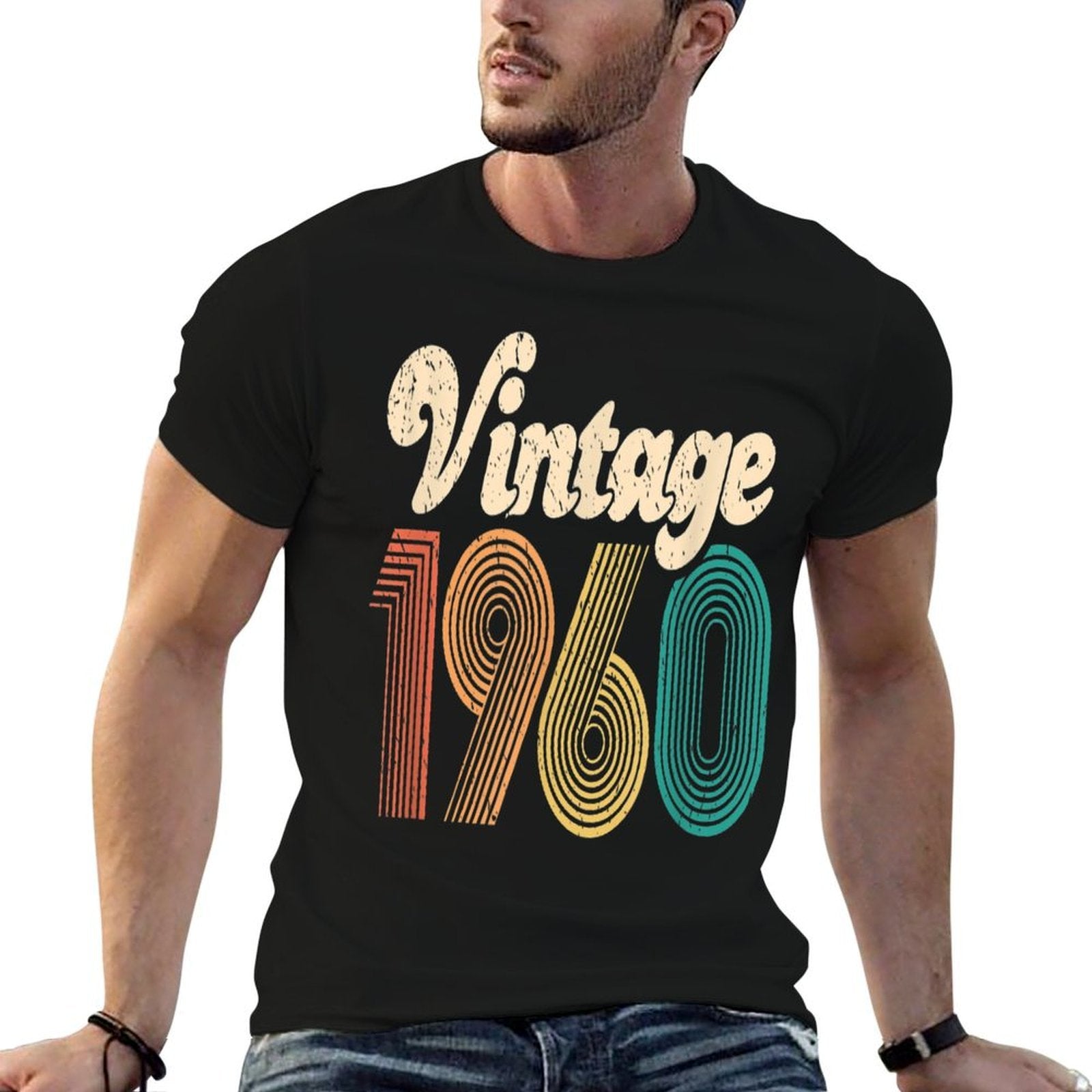 60th Birthday Gift - Vintage 1960 - Retro Bday 60 Years Old  Lightweight T-Shirt