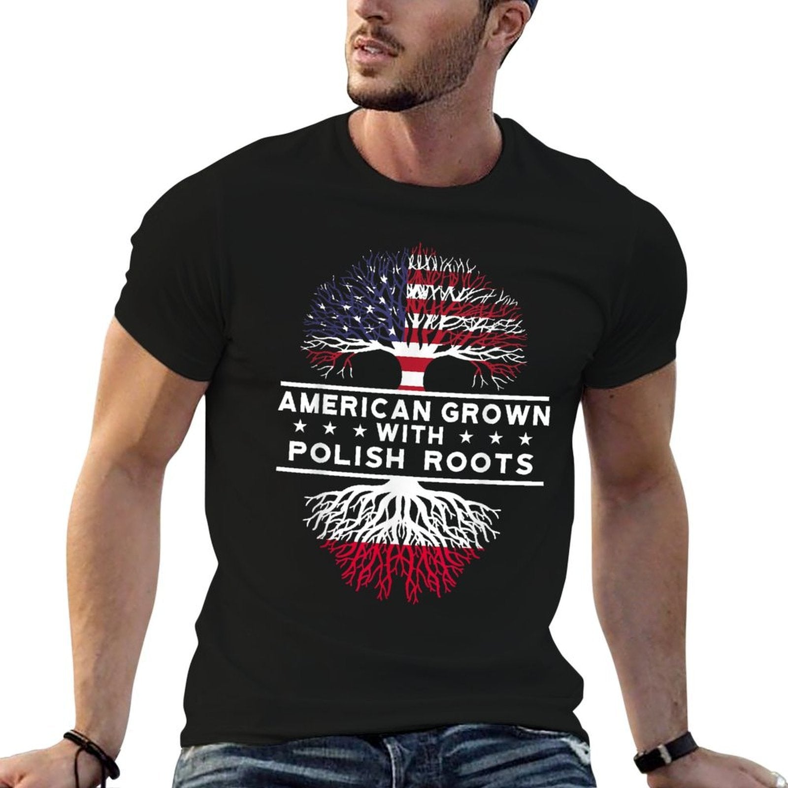 American Grown with Polish Roots - Poland  Moisture-wicking T-Shirt