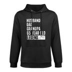 Husband Dad Grandpa 65 Year Old Legend 65th Birthday Unisex Design Hoodie