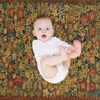 Medieval Unicorn Floral Tapestry Shrink-resistant Throw Blanket