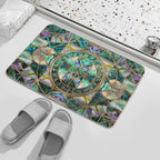 Web of Wyrd The Matrix of Fate -Abalone Shell Durable Bath Mat